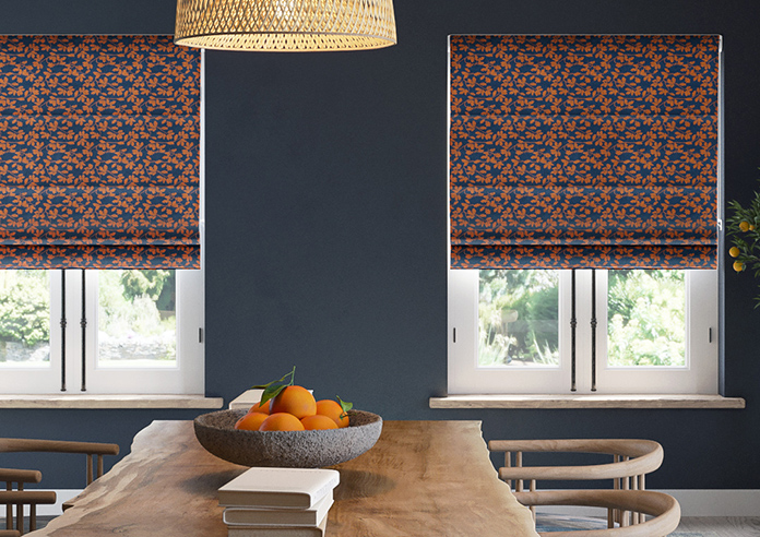 Oak Leaves Velvet, Autumn - Motorised Roman Blind - Image 3